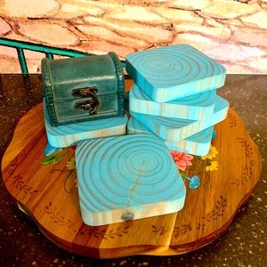 Handmade Wooden Coasters set of 6